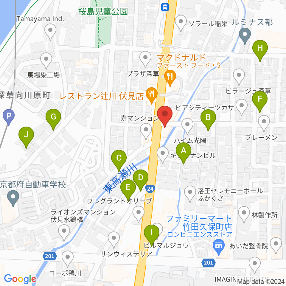 京都Annie's Cafe周辺の駐車場・コインパーキング一覧地図