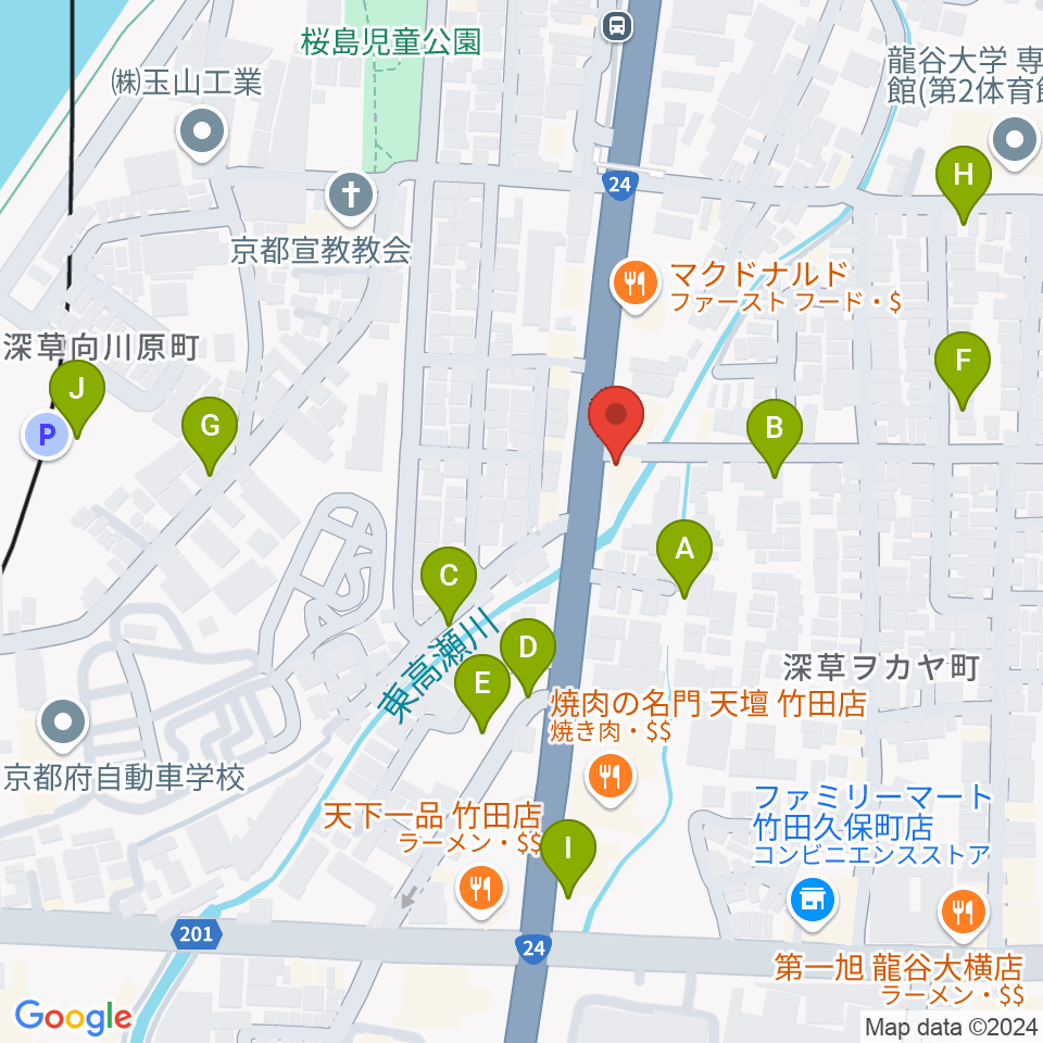 京都Annie's Cafe周辺の駐車場・コインパーキング一覧地図