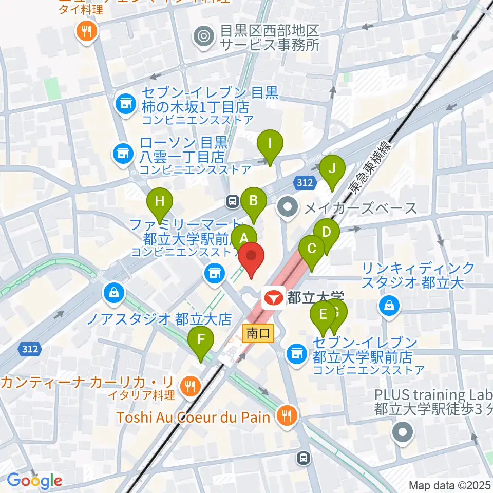 カワイ音楽教室 都立大学センター周辺の駐車場・コインパーキング一覧地図