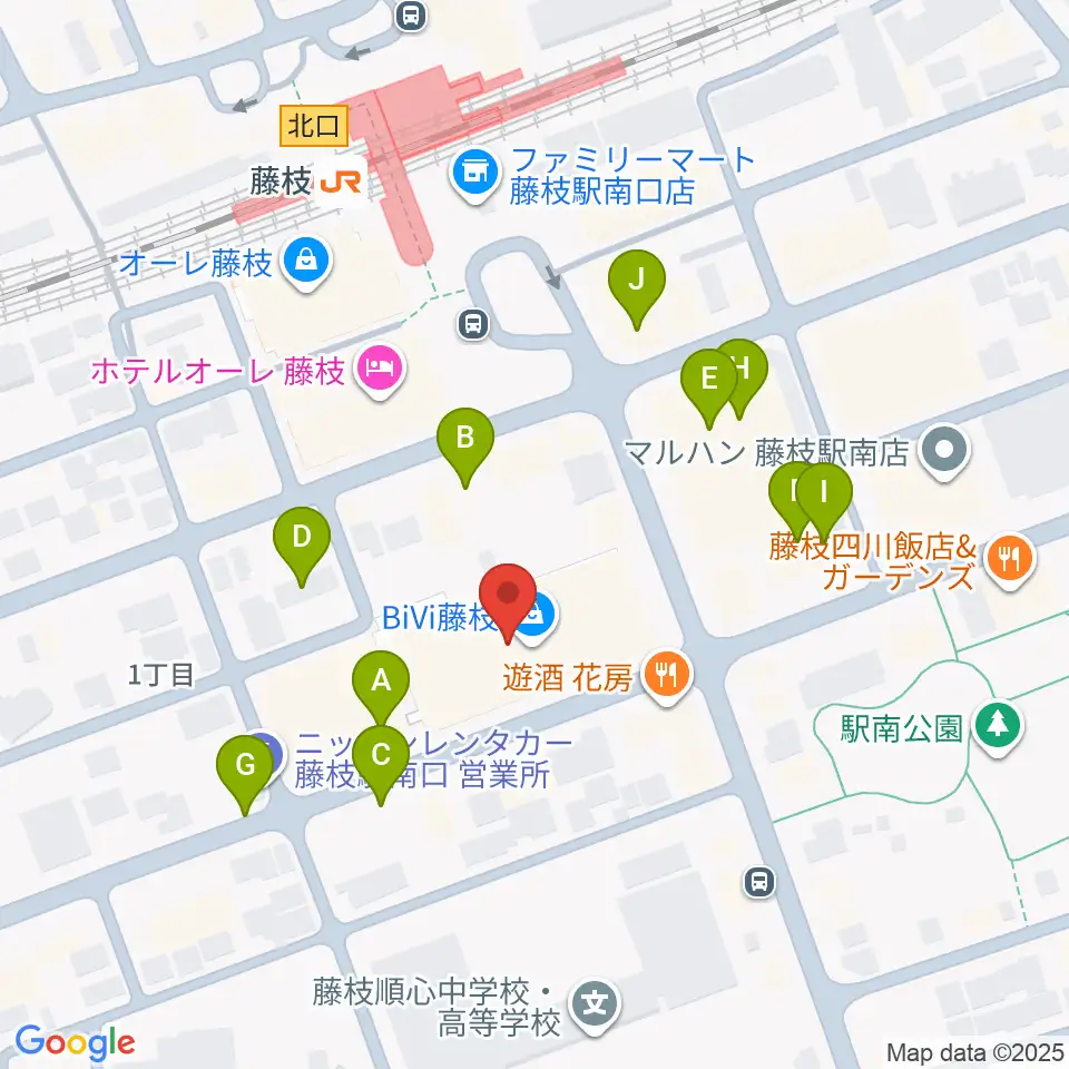 藤枝シネ・プレーゴ周辺の駐車場・コインパーキング一覧地図