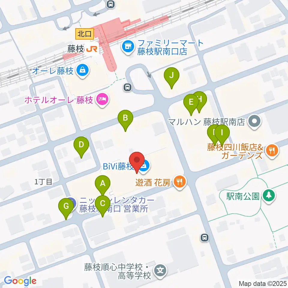 藤枝シネ・プレーゴ周辺の駐車場・コインパーキング一覧地図