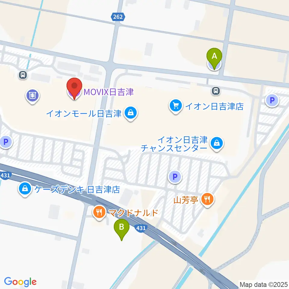 MOVIX日吉津周辺の駐車場・コインパーキング一覧地図
