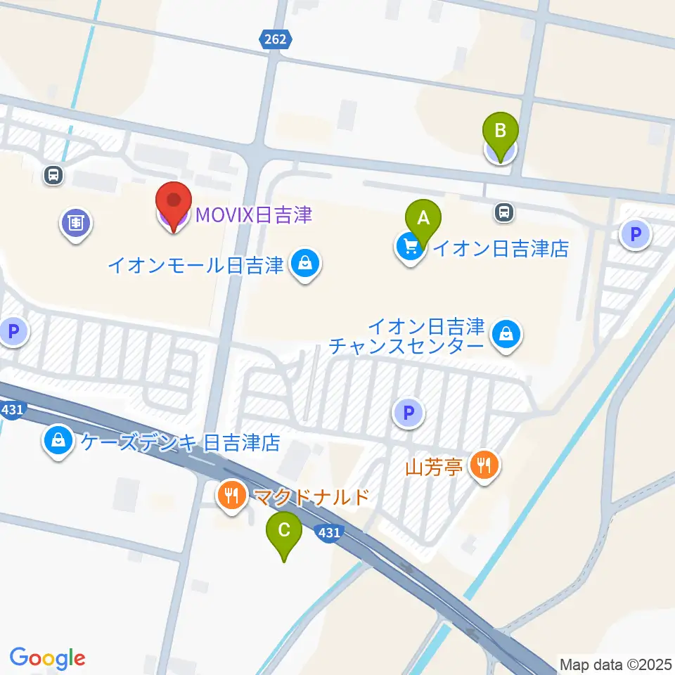 MOVIX日吉津周辺の駐車場・コインパーキング一覧地図