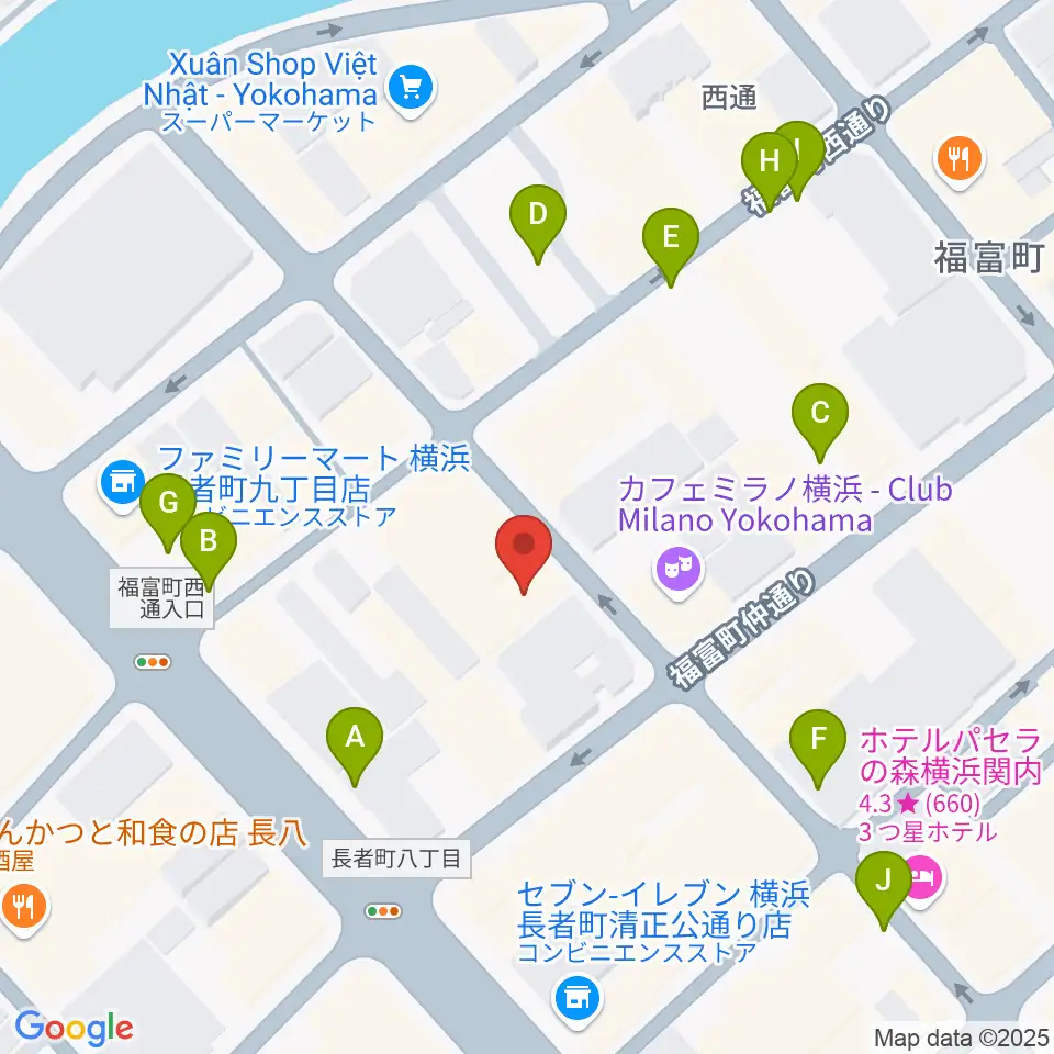 日ノ出町 試聴室その3周辺の駐車場・コインパーキング一覧地図