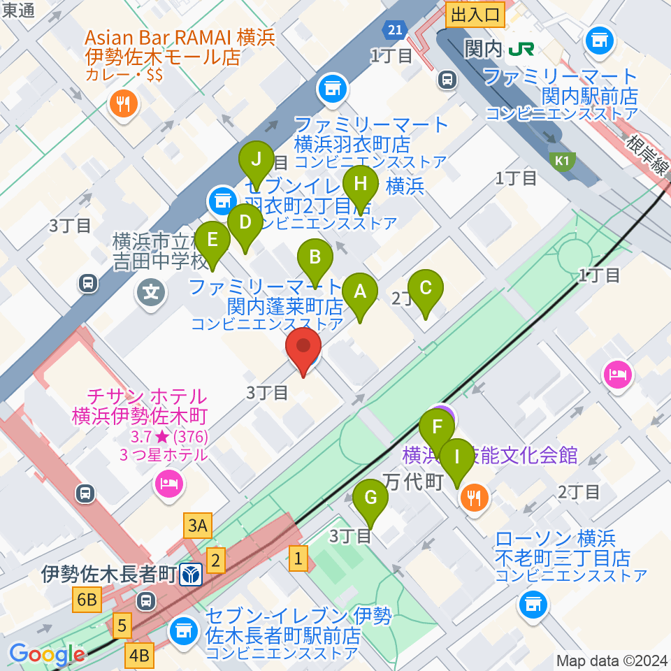 スタージス周辺の駐車場・コインパーキング一覧地図