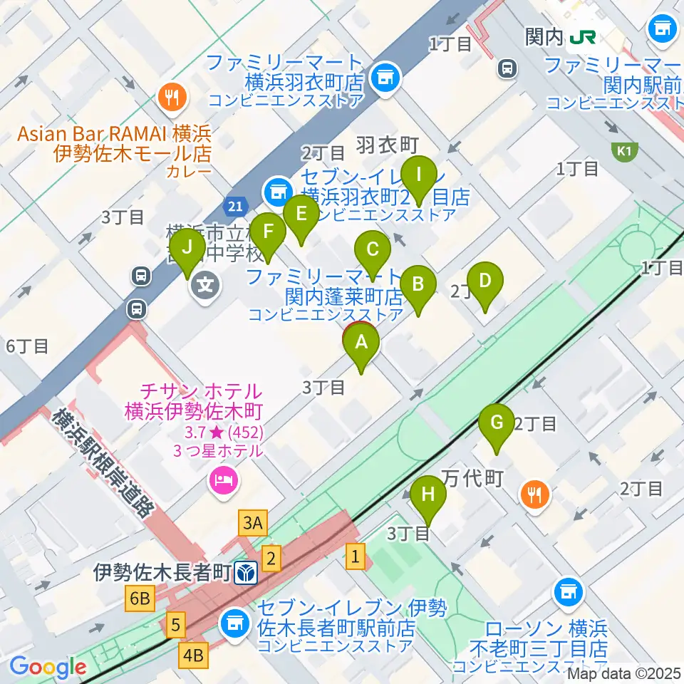 スタージス周辺の駐車場・コインパーキング一覧地図