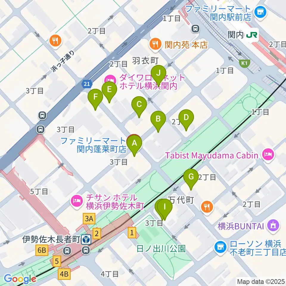 スタージス周辺の駐車場・コインパーキング一覧地図