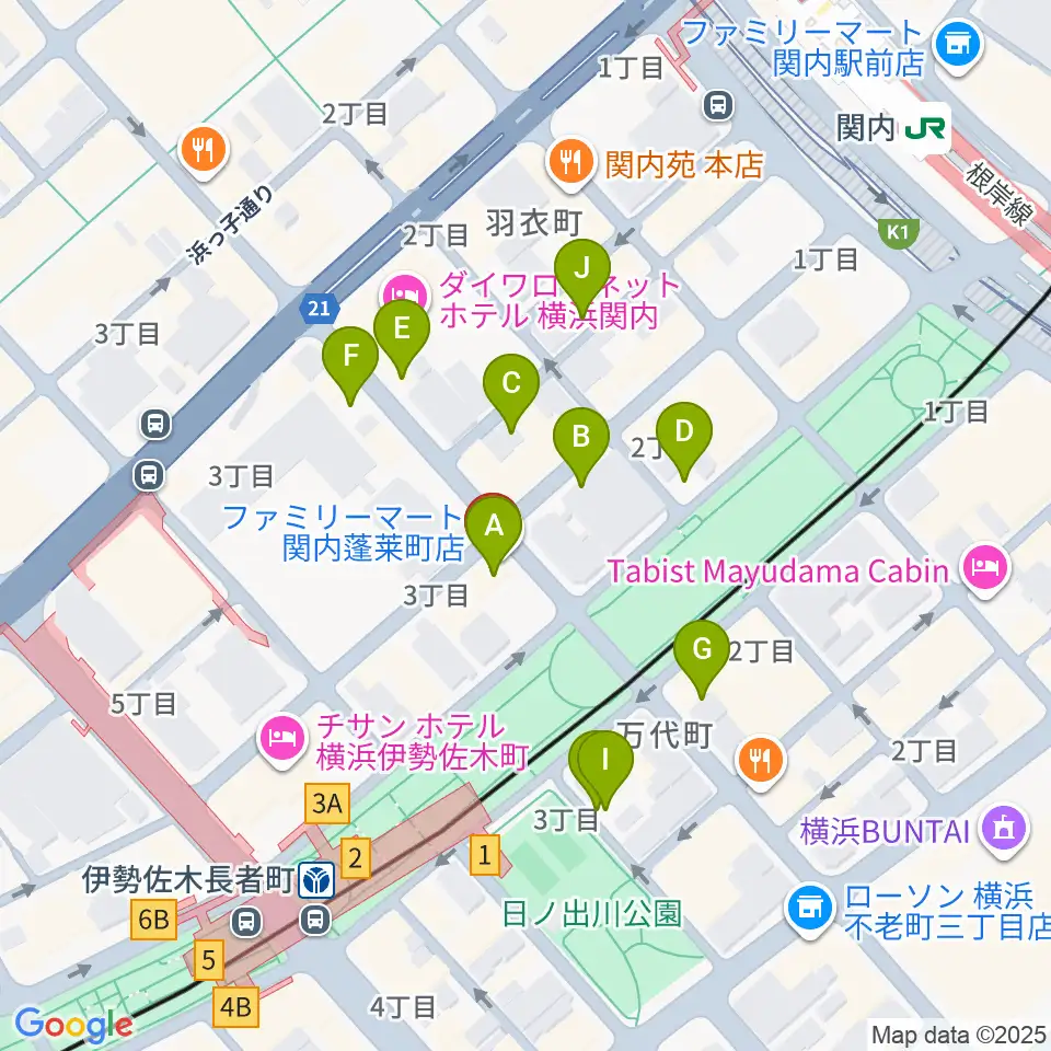 スタージス周辺の駐車場・コインパーキング一覧地図