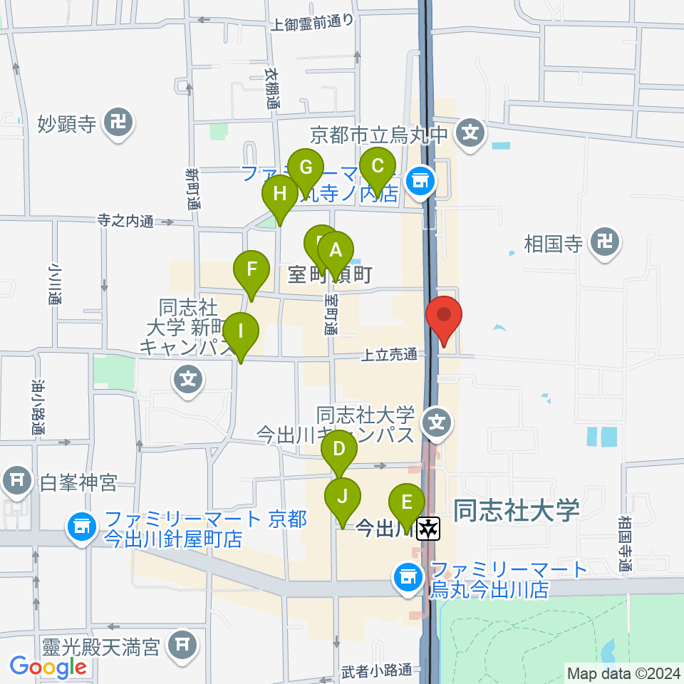 スタジオブル周辺の駐車場・コインパーキング一覧地図