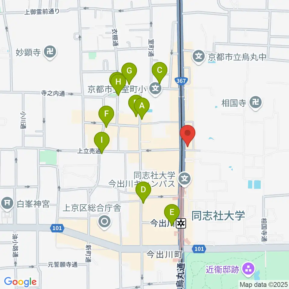 スタジオブル周辺の駐車場・コインパーキング一覧地図