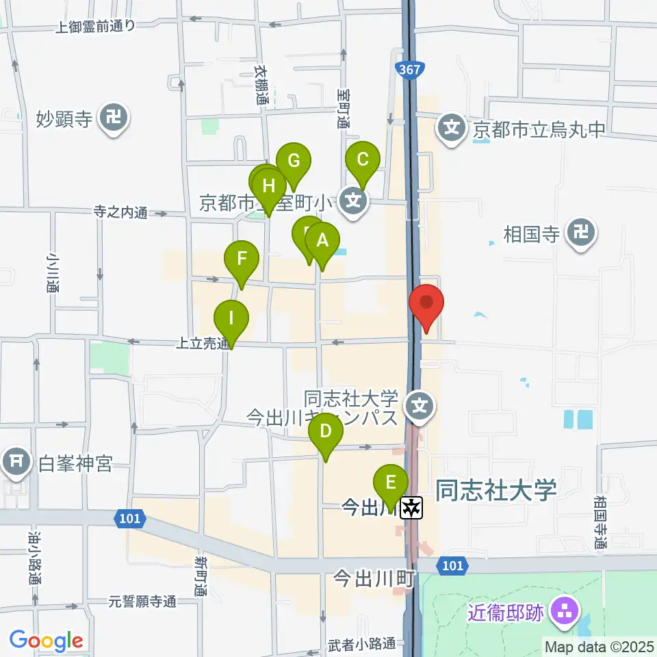 スタジオブル周辺の駐車場・コインパーキング一覧地図