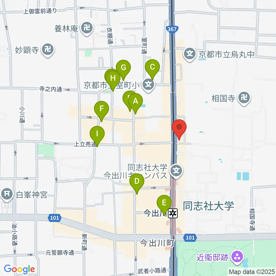 スタジオブル周辺の駐車場・コインパーキング一覧地図