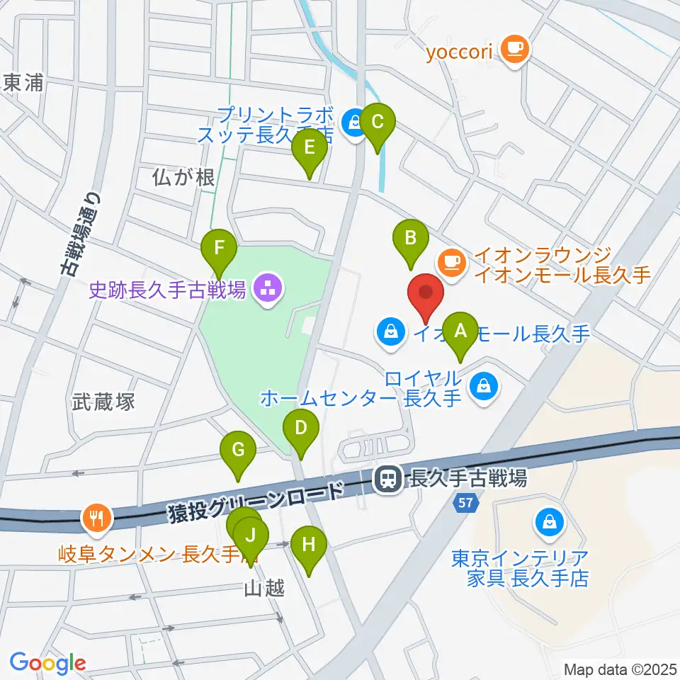 イオンシネマ長久手周辺の駐車場・コインパーキング一覧地図