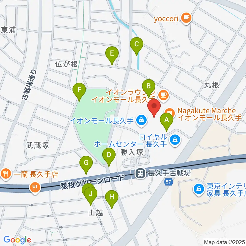 イオンシネマ長久手周辺の駐車場・コインパーキング一覧地図