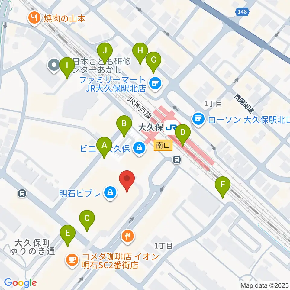 イオンシネマ明石周辺の駐車場・コインパーキング一覧地図