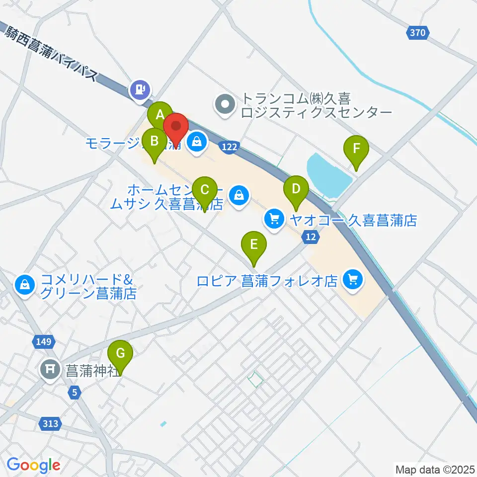 109シネマズ菖蒲周辺の駐車場・コインパーキング一覧地図
