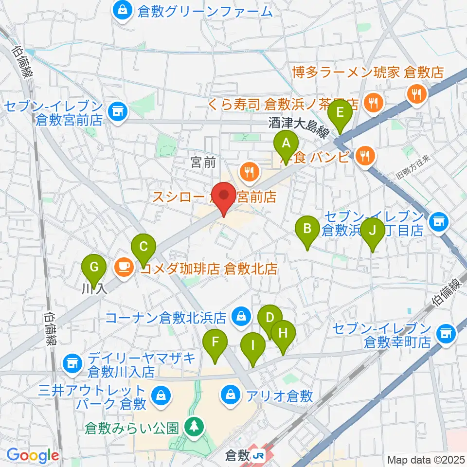 中川楽器周辺の駐車場・コインパーキング一覧地図