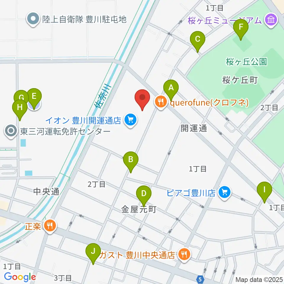 イオンシネマ豊川周辺の駐車場・コインパーキング一覧地図