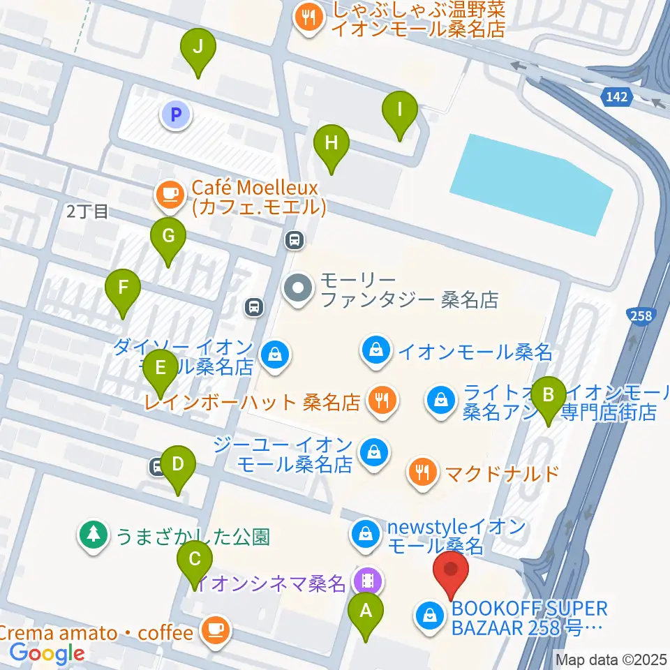 イオンシネマ桑名周辺の駐車場・コインパーキング一覧地図