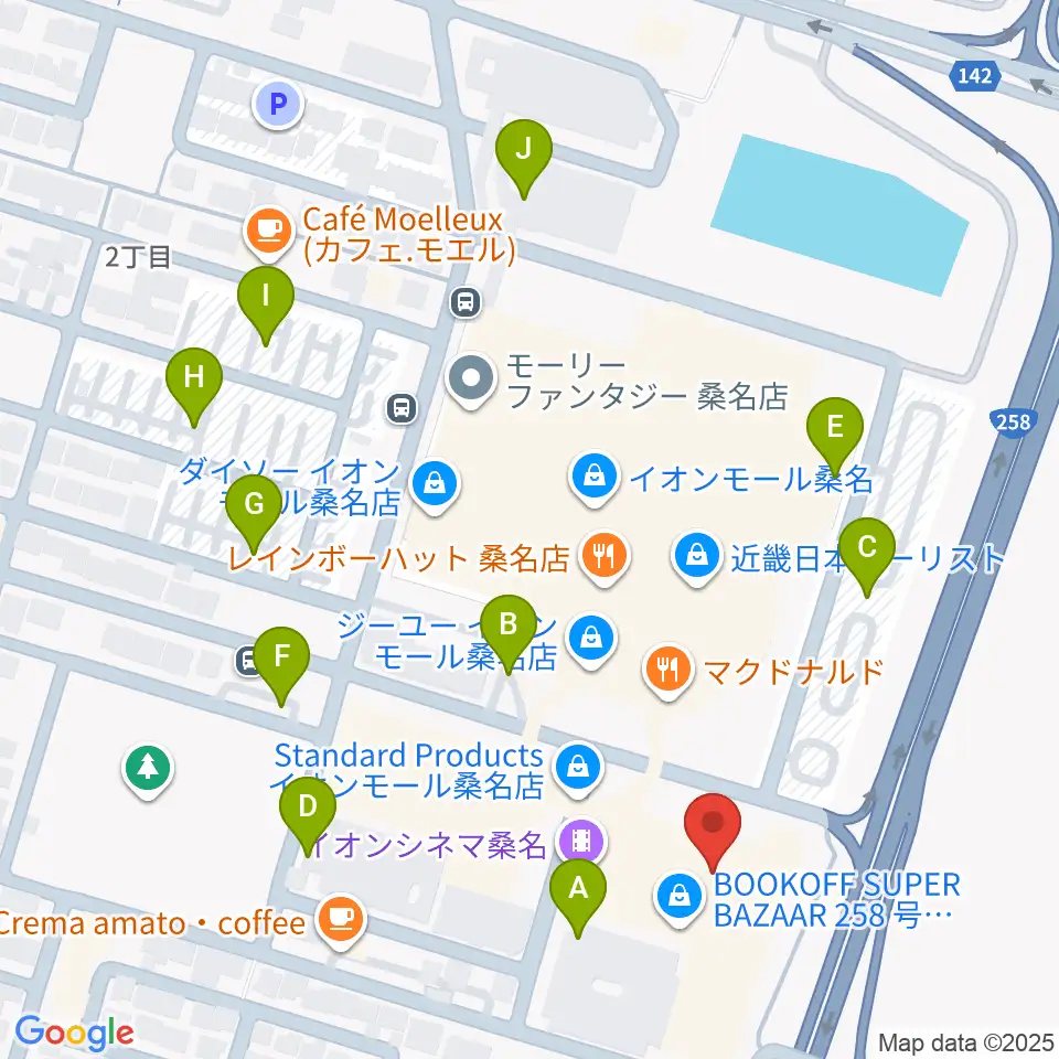 イオンシネマ桑名周辺の駐車場・コインパーキング一覧地図