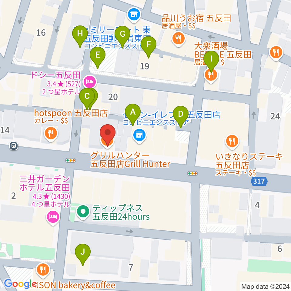 弾き語りbar ピストル周辺の駐車場・コインパーキング一覧地図