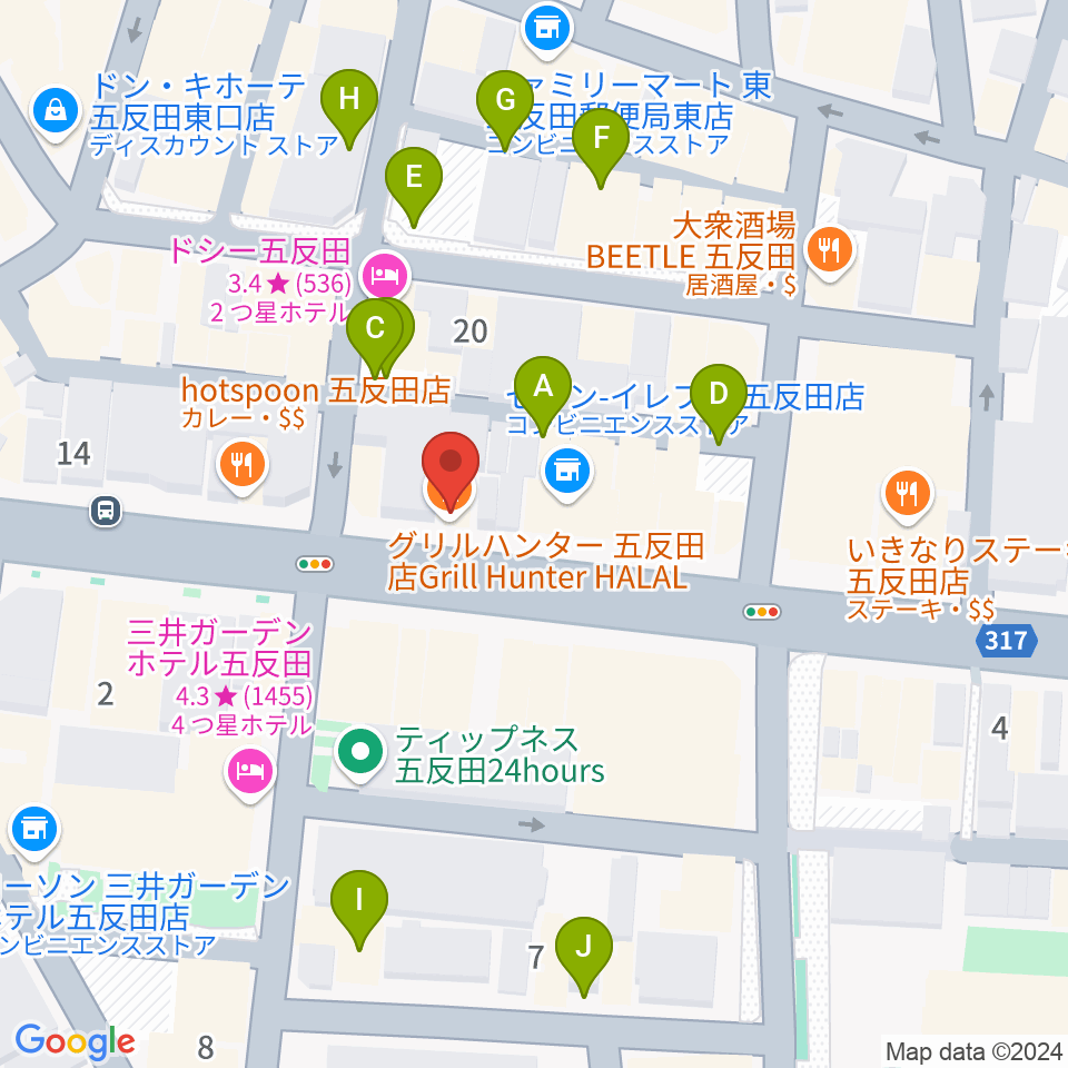 弾き語りbar ピストル周辺の駐車場・コインパーキング一覧地図