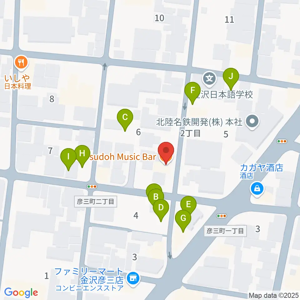 金沢Tsudoh周辺の駐車場・コインパーキング一覧地図
