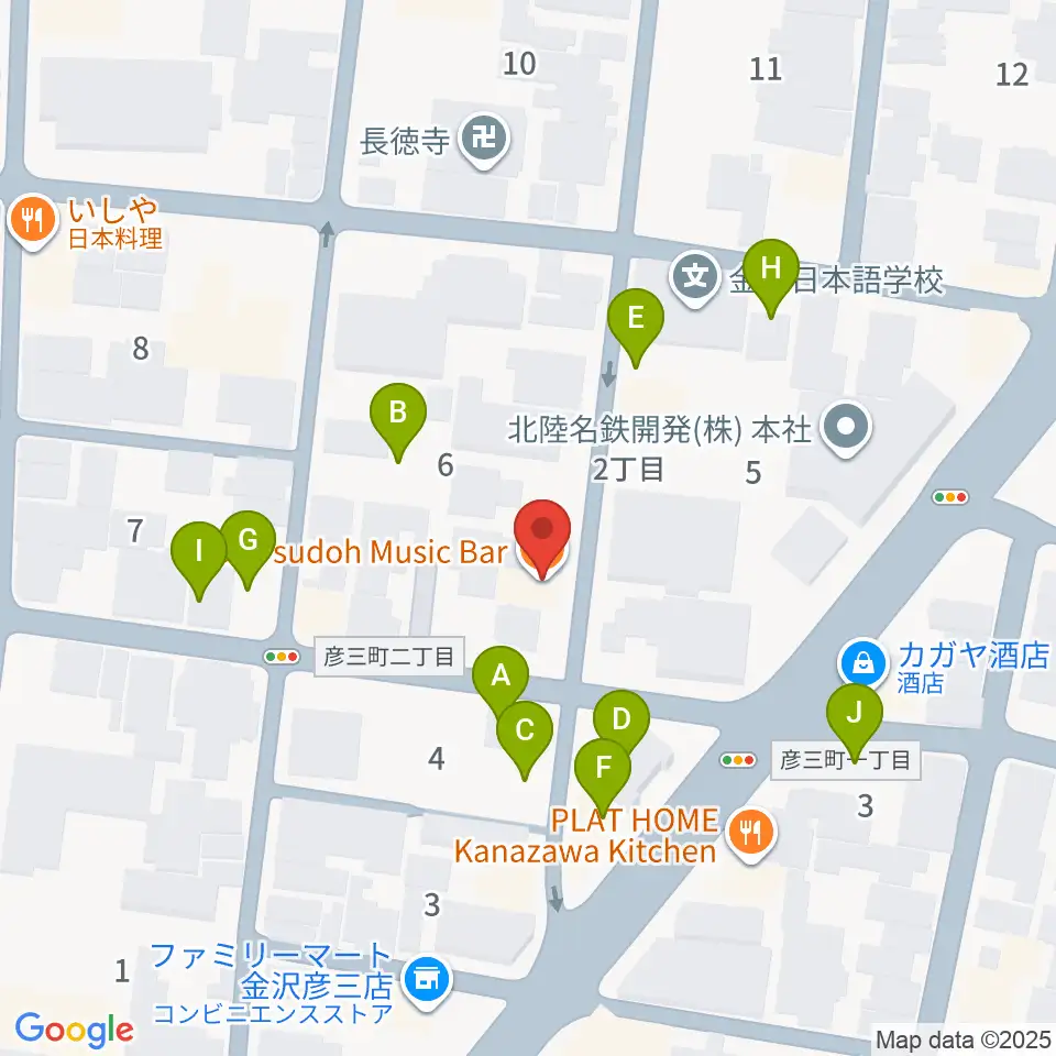 金沢Tsudoh周辺の駐車場・コインパーキング一覧地図
