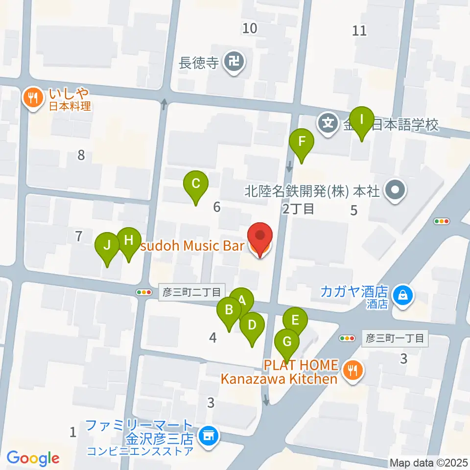 金沢Tsudoh周辺の駐車場・コインパーキング一覧地図