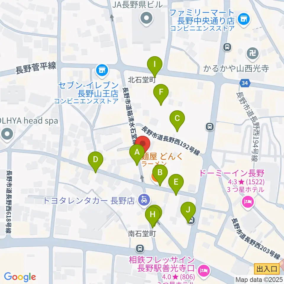 ラ・ペーニャ周辺の駐車場・コインパーキング一覧地図