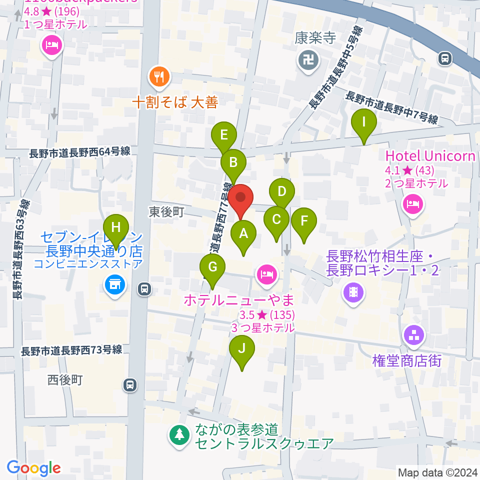 MISSTONES周辺の駐車場・コインパーキング一覧地図