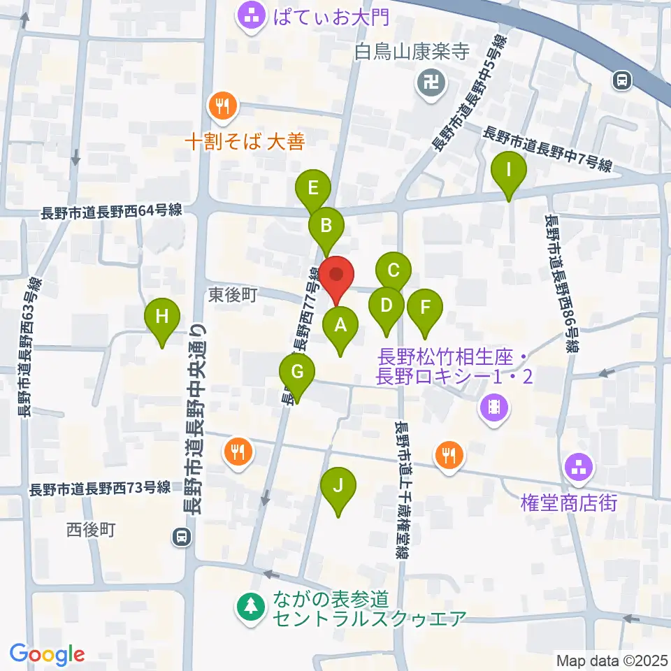 MISSTONES周辺の駐車場・コインパーキング一覧地図