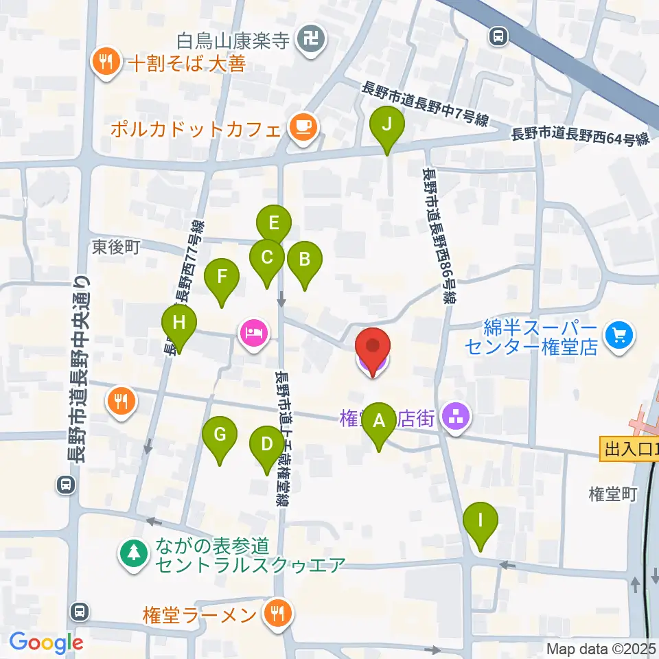 長野相生座・ロキシー周辺の駐車場・コインパーキング一覧地図
