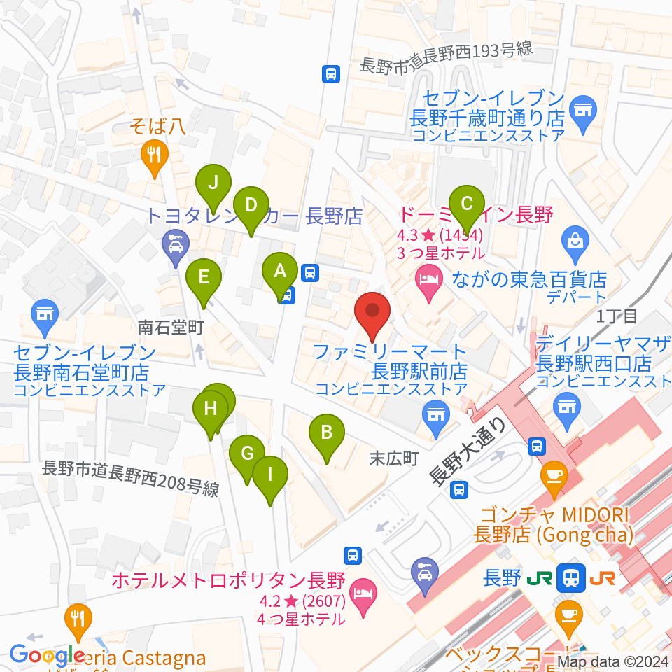 千石劇場周辺の駐車場・コインパーキング一覧地図