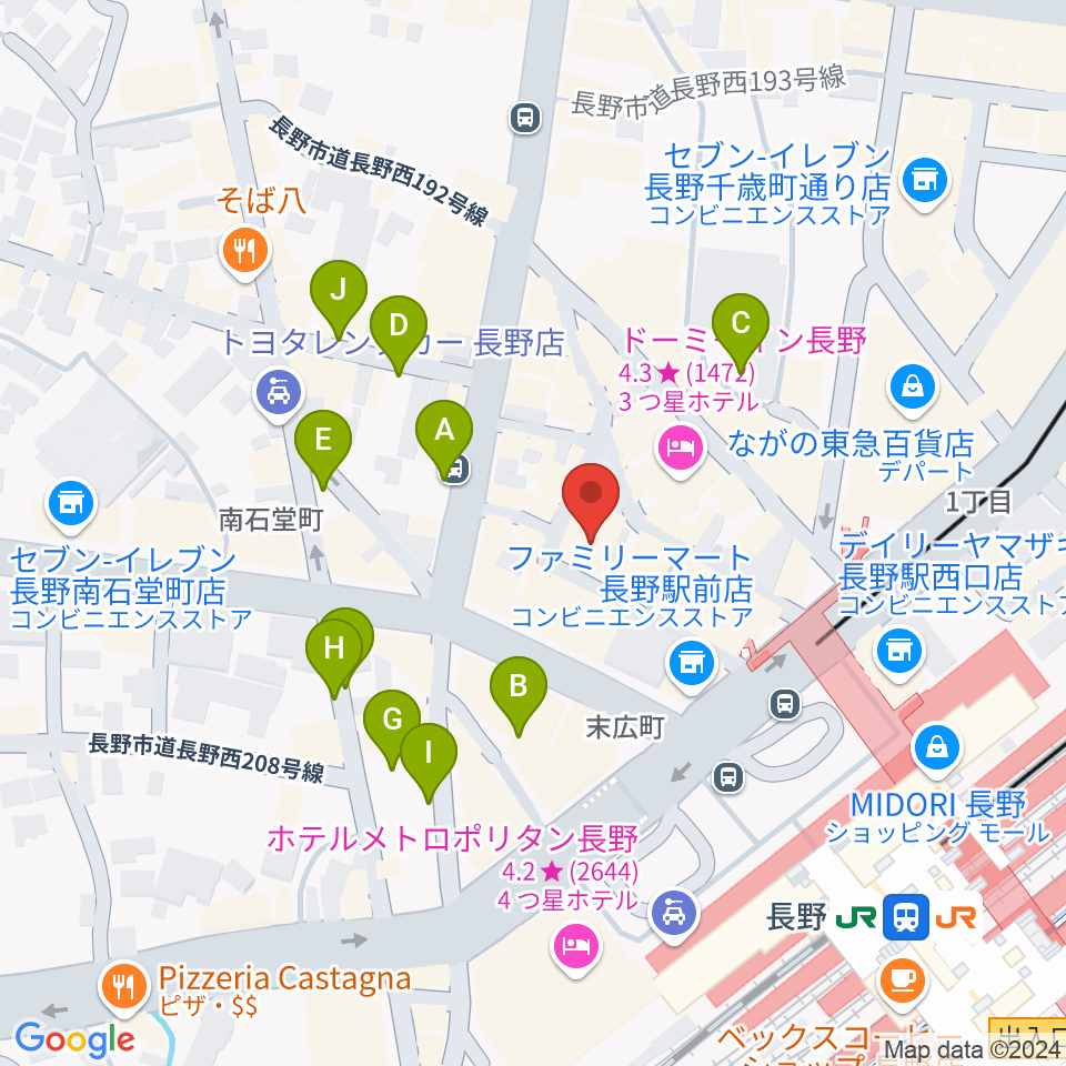 千石劇場周辺の駐車場・コインパーキング一覧地図