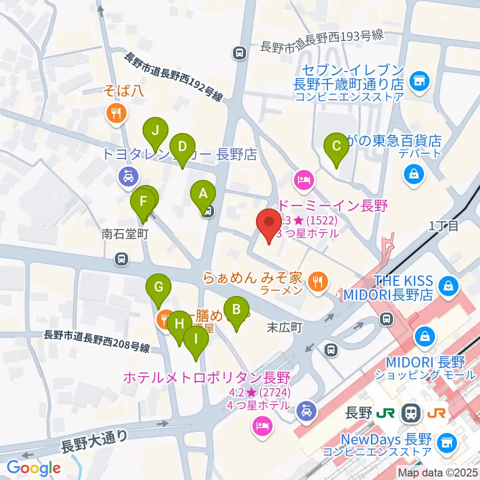 千石劇場周辺の駐車場・コインパーキング一覧地図