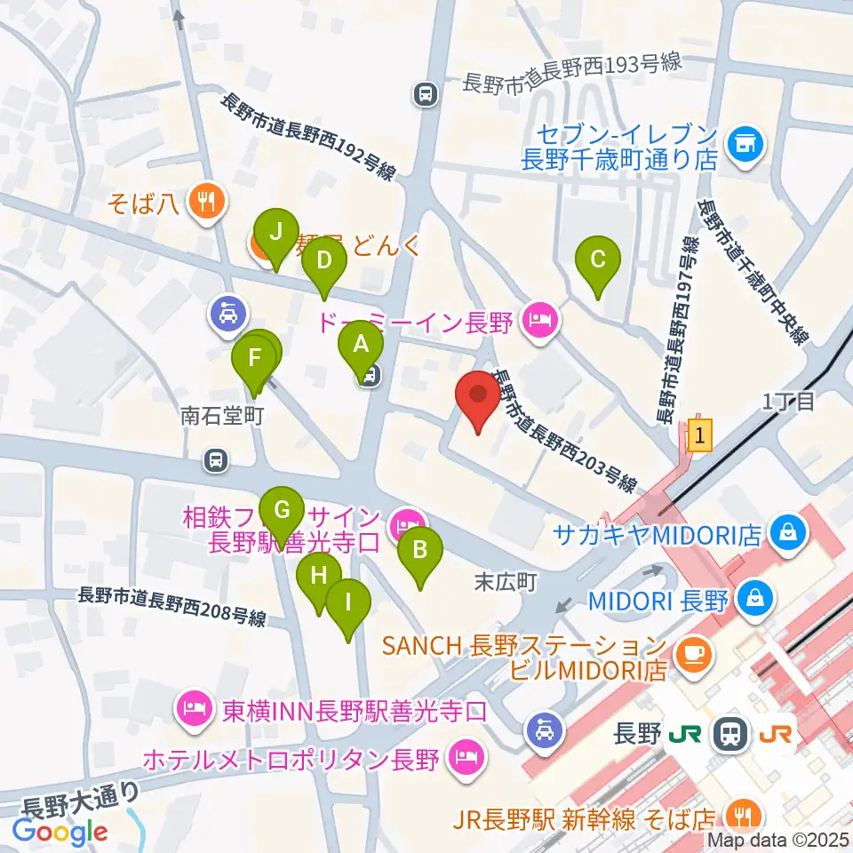 千石劇場周辺の駐車場・コインパーキング一覧地図