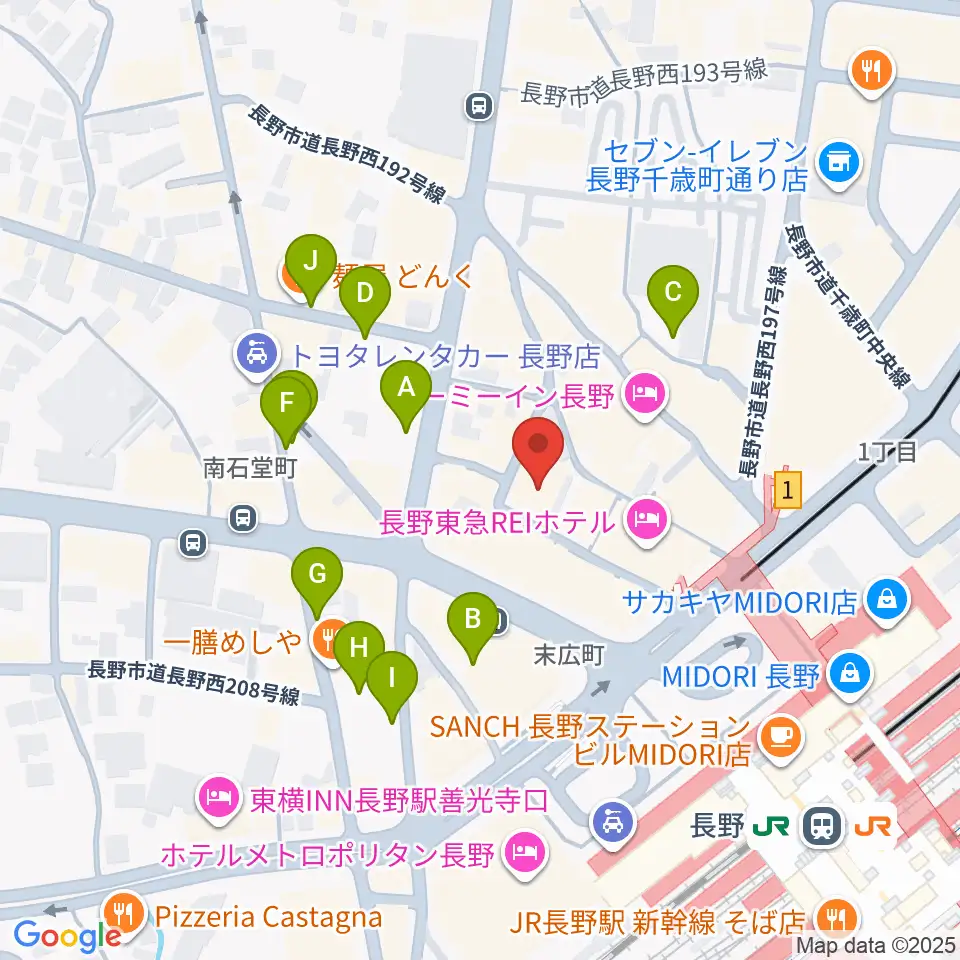 千石劇場周辺の駐車場・コインパーキング一覧地図