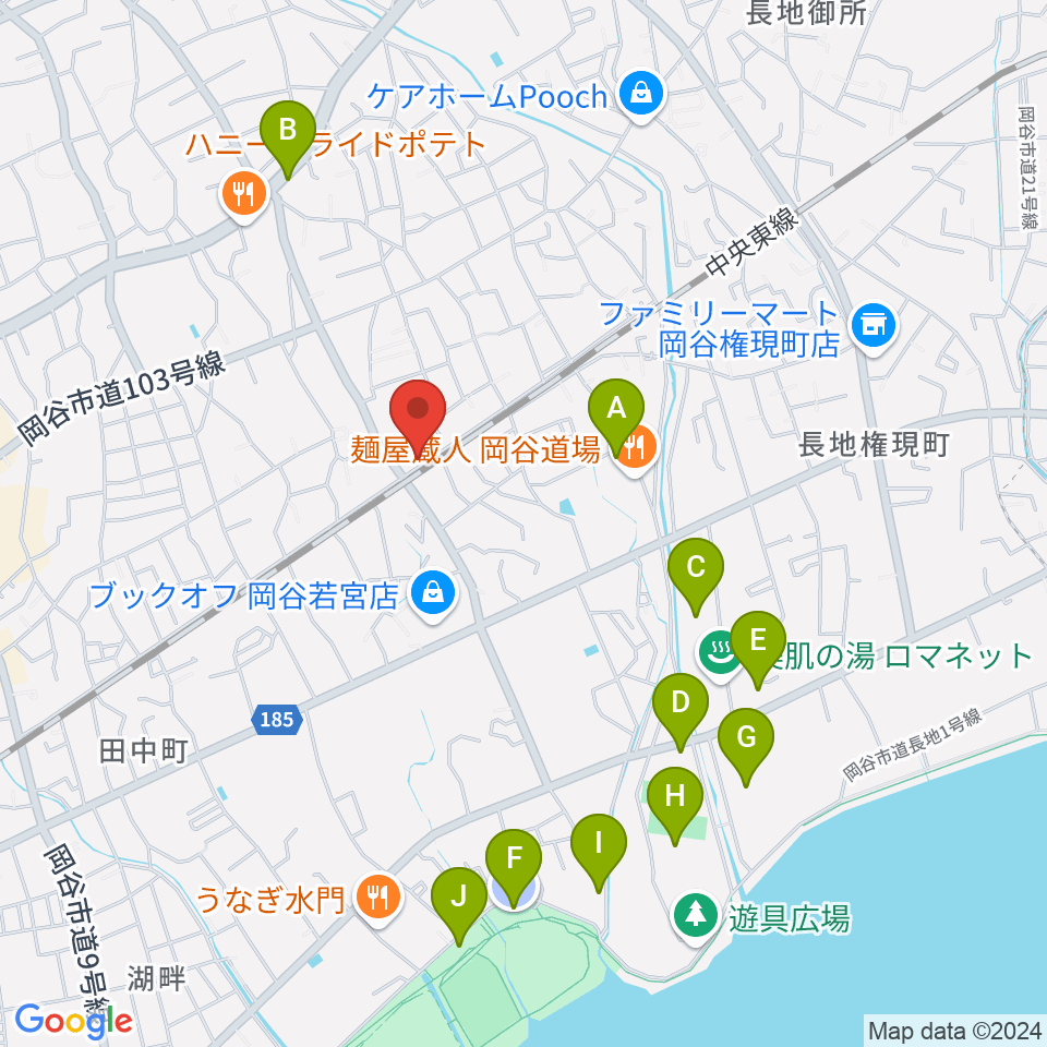 岡谷BAR ASiA周辺の駐車場・コインパーキング一覧地図