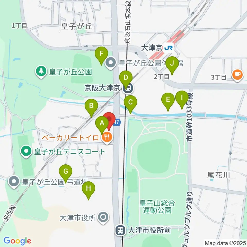 FMおおつ周辺の駐車場・コインパーキング一覧地図