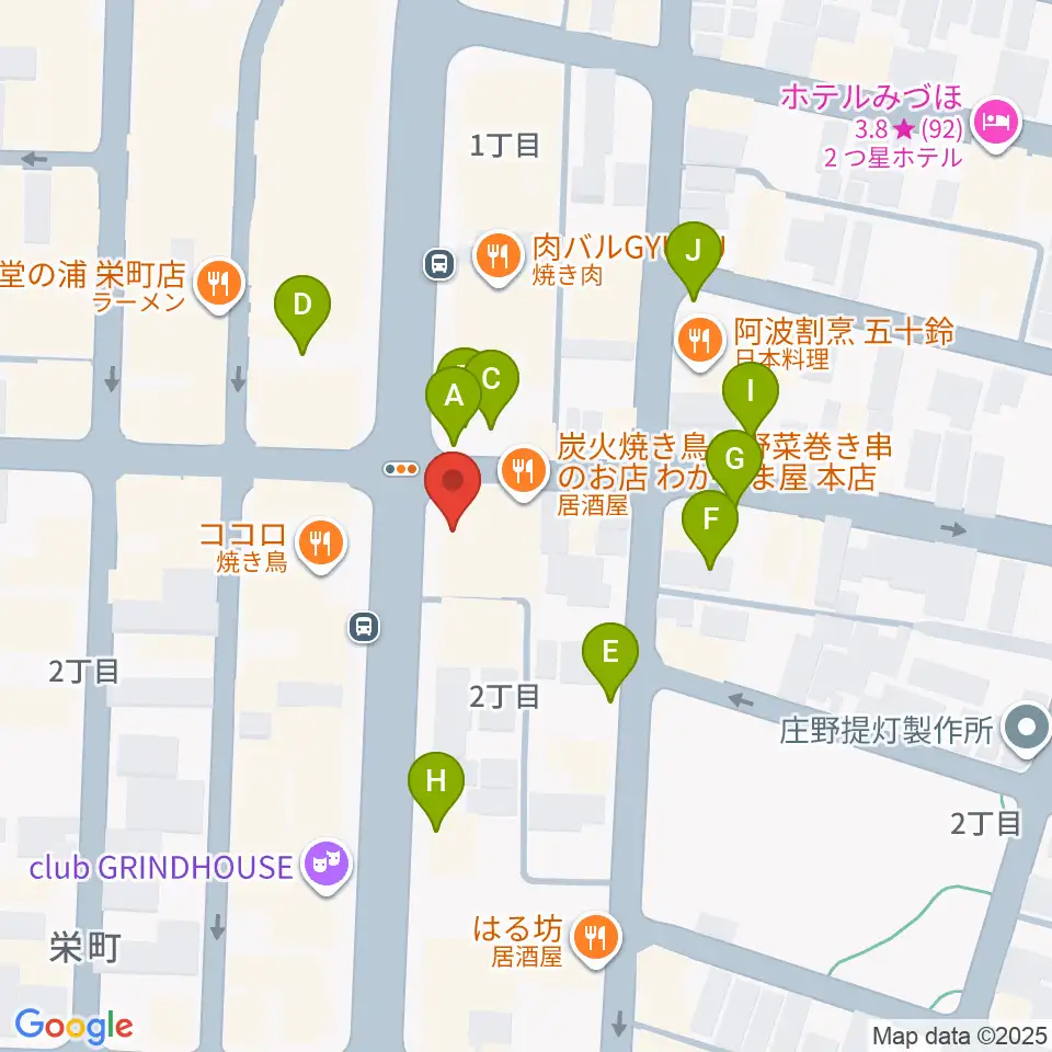 徳島FIGHT CLUB周辺の駐車場・コインパーキング一覧地図