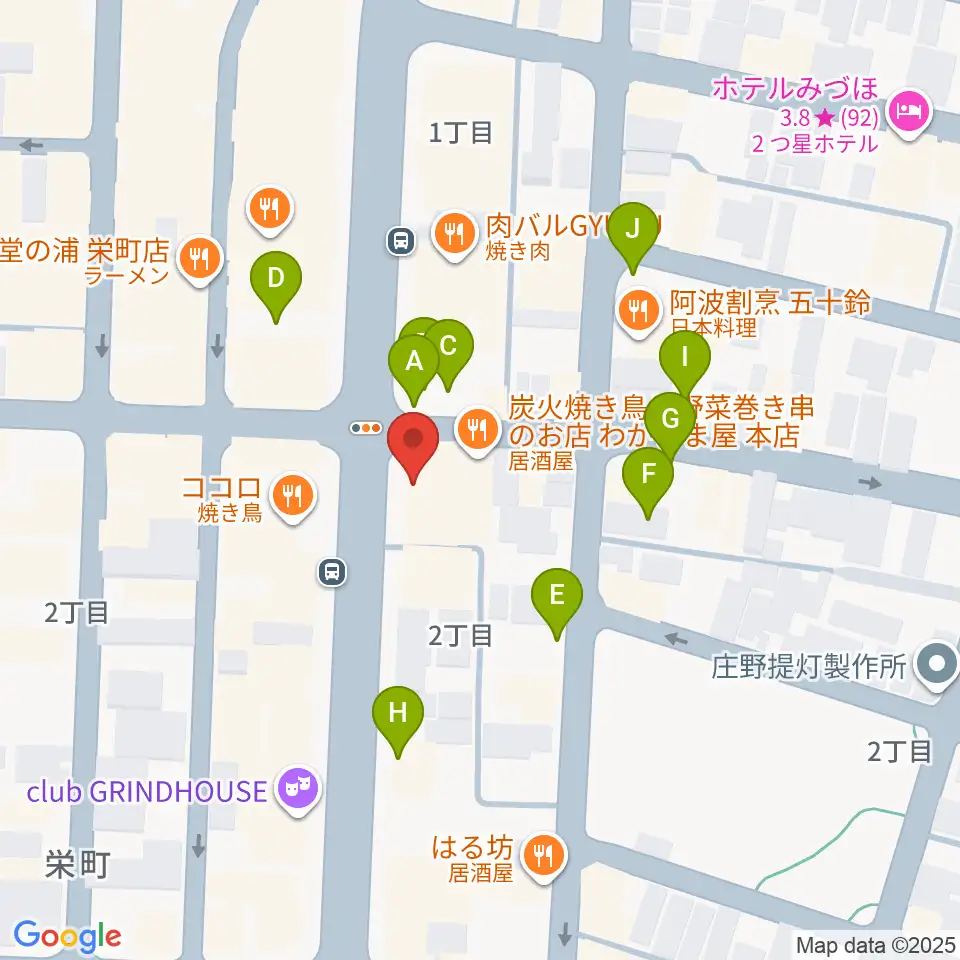 徳島FIGHT CLUB周辺の駐車場・コインパーキング一覧地図