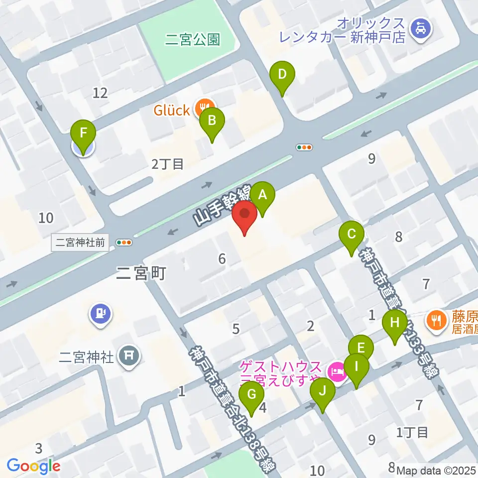 ソアースタジオ周辺の駐車場・コインパーキング一覧地図