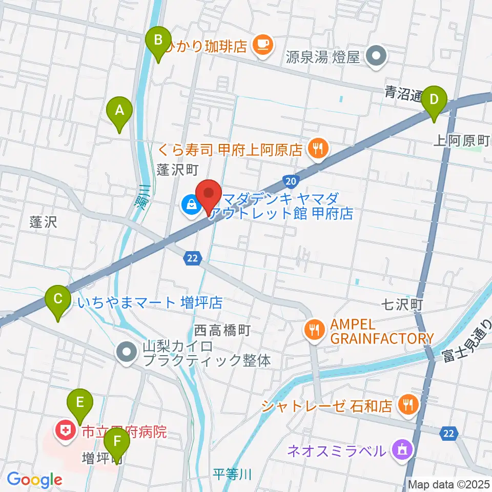 ボデガースタジオ周辺の駐車場・コインパーキング一覧地図