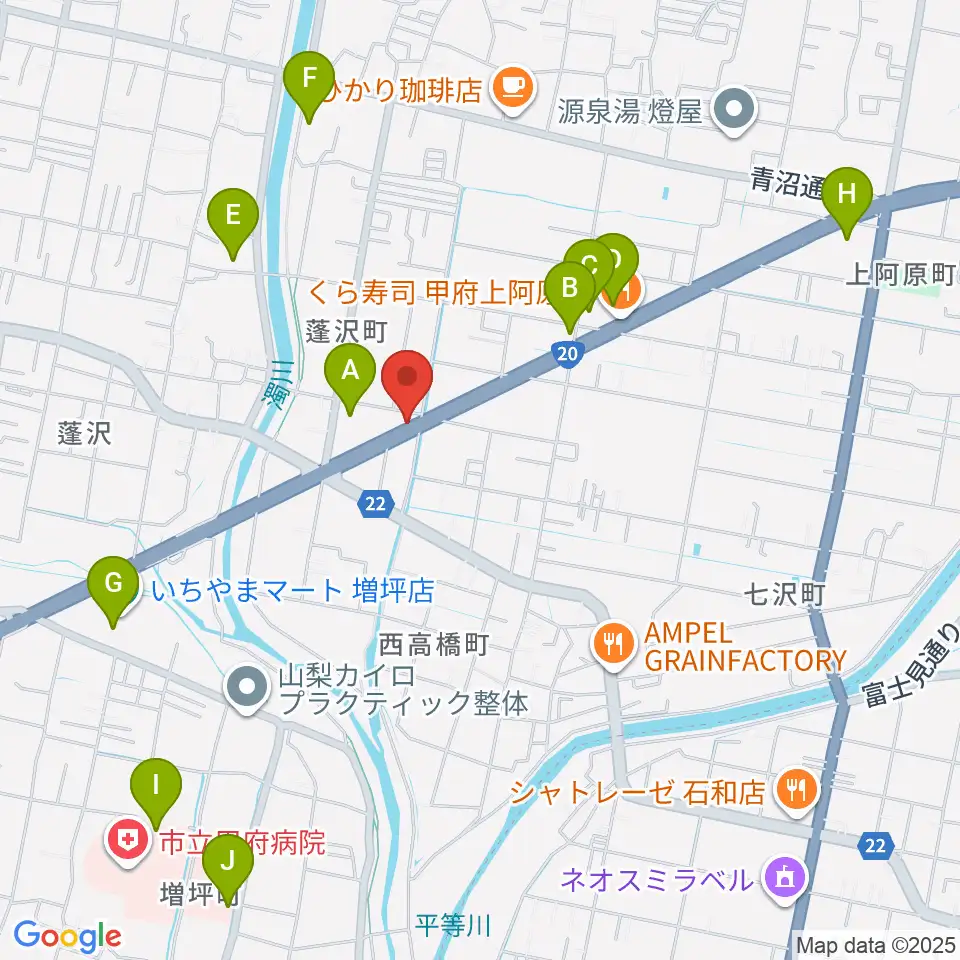 ボデガースタジオ周辺の駐車場・コインパーキング一覧地図