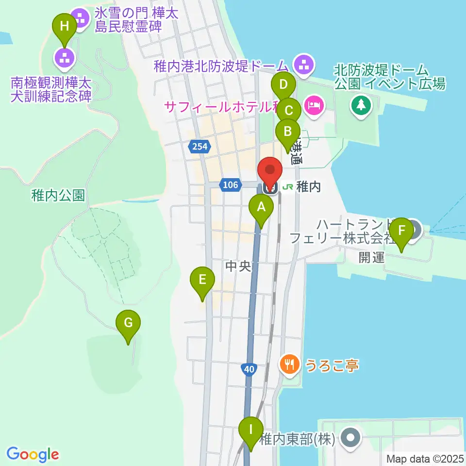 T・ジョイ稚内周辺の駐車場・コインパーキング一覧地図