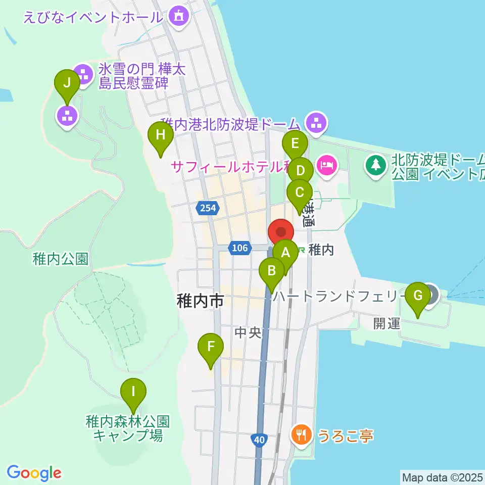 T・ジョイ稚内周辺の駐車場・コインパーキング一覧地図