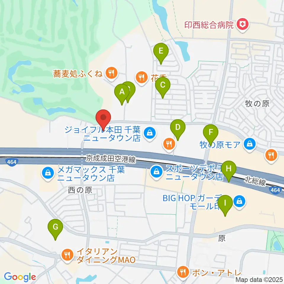 USシネマ千葉ニュータウン周辺の駐車場・コインパーキング一覧地図