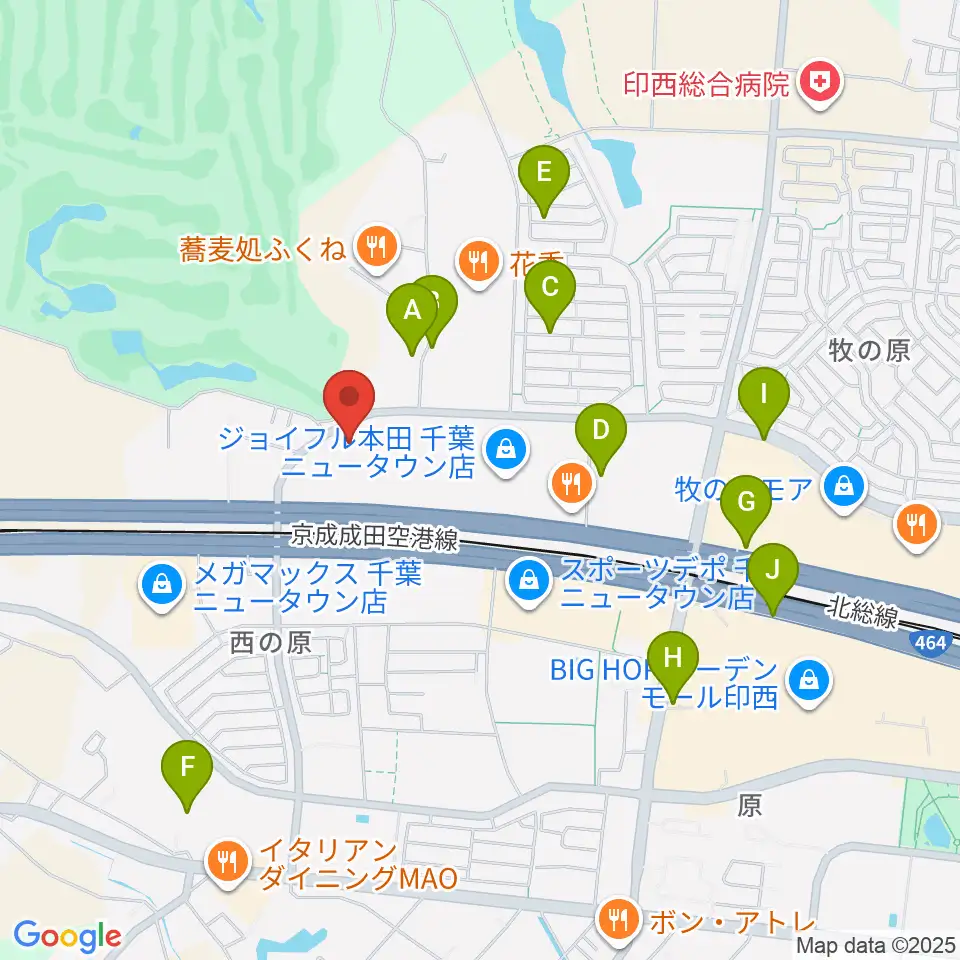 USシネマ千葉ニュータウン周辺の駐車場・コインパーキング一覧地図