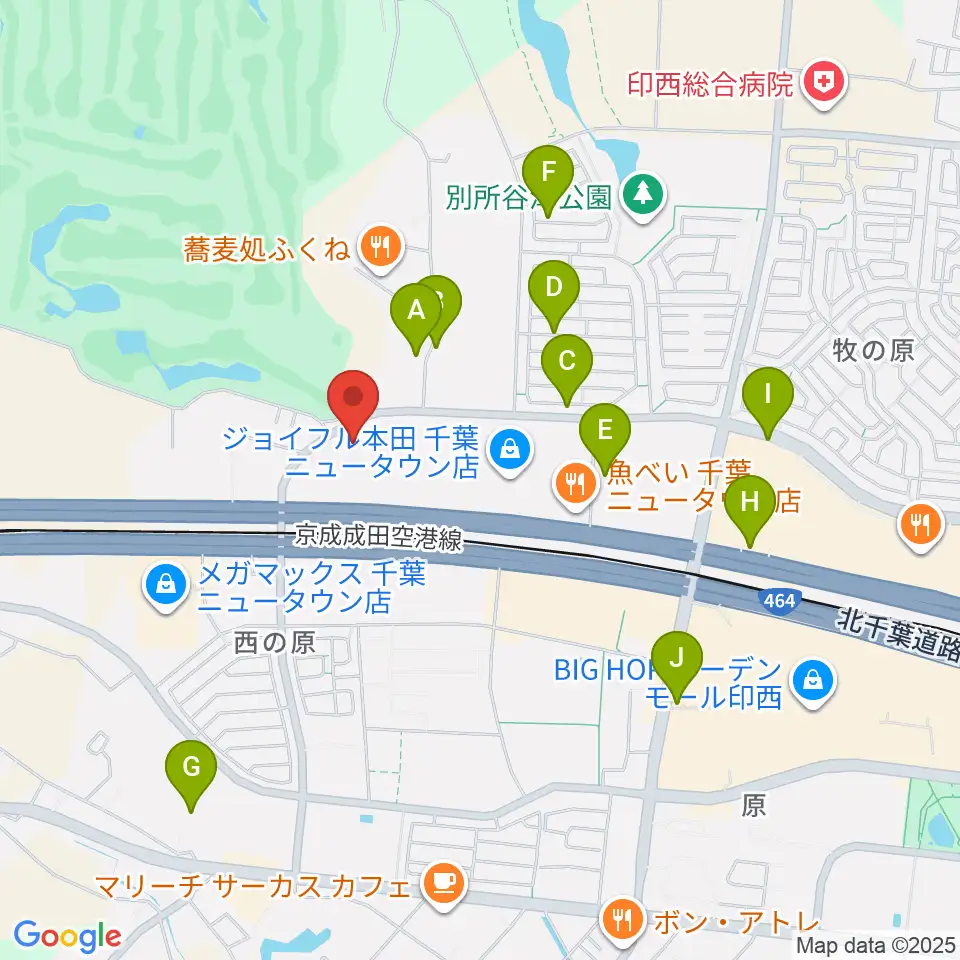 USシネマ千葉ニュータウン周辺の駐車場・コインパーキング一覧地図